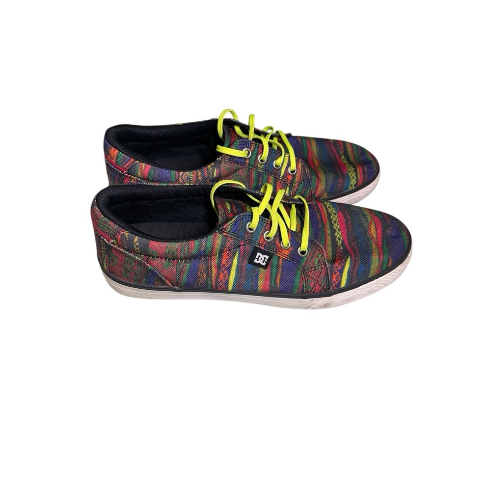 DC Skater Low Top Skater Shoes Retro Multi Color Men's Size 9‎